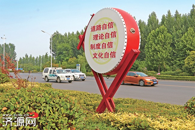 济源市区道路设置雕塑和景观小品 营造浓厚文