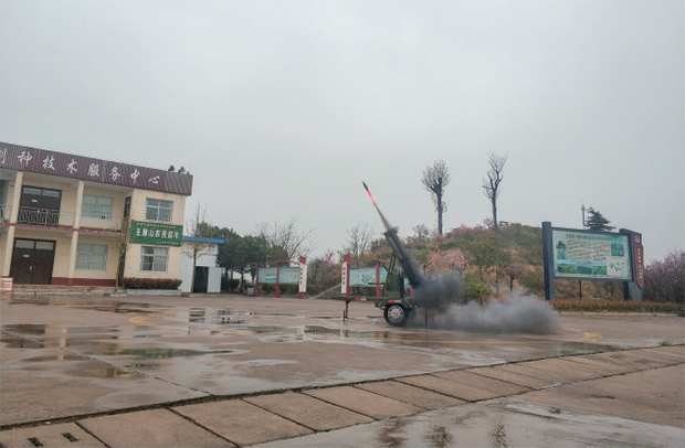 济源天气人工增雨，今年第二次人工增雨作业
