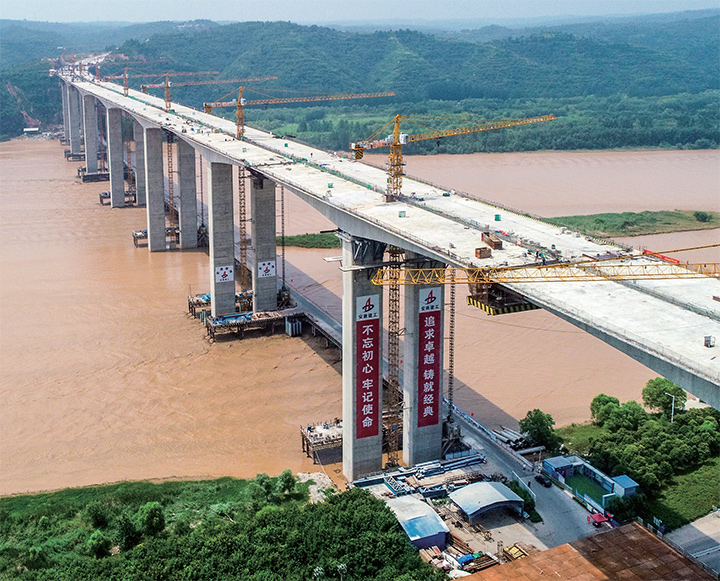 济源洛阳西高速黄河大桥预计7月底全线合龙 10月份竣工